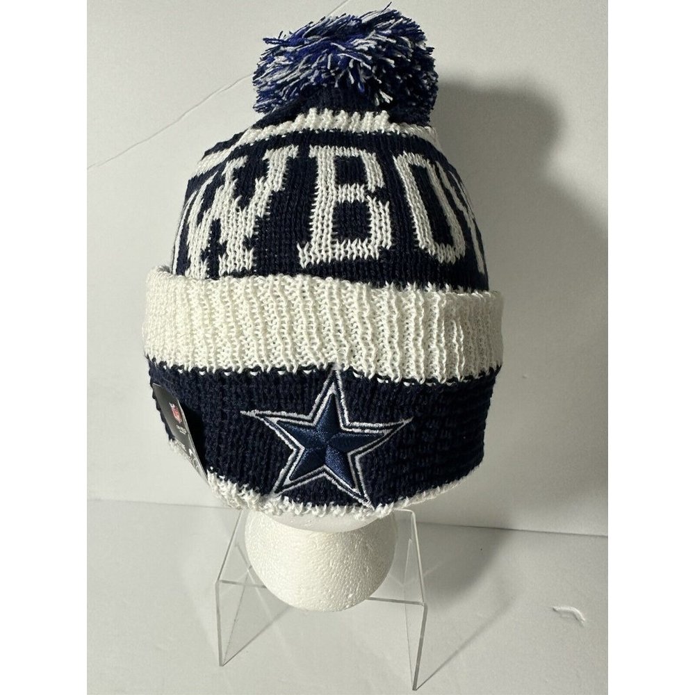 NFL Dallas Cowboys Winter Knit New Era Cap New With Tag Fleece Lined - Picture 4 of 9